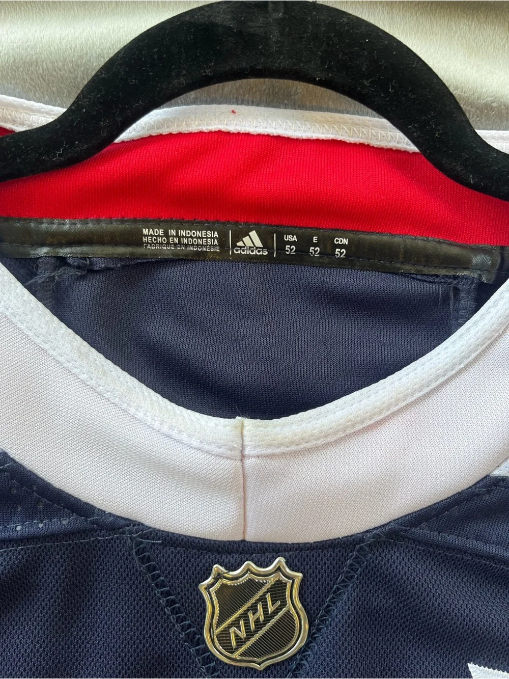 adidas New York Rangers Navy Blue Red White Hockey Jersey